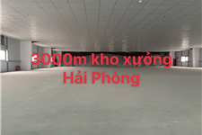 Cho thuê 3000 m2 xưởng đủ điều kiện FDI tại Hải Phòng