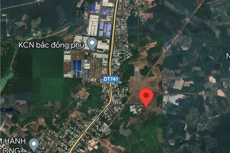 Sang nhượng 30000 m2 đất làm kho xưởng trong KCN tại Bình Phước.